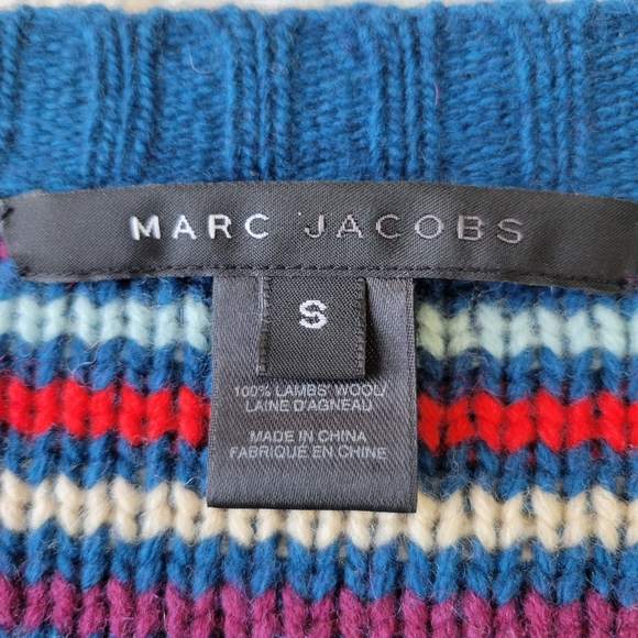 Marc Jacobs Lambswool Cardigan striped small - Picture 4 of 6